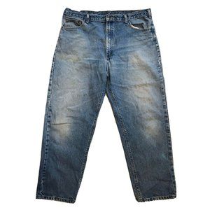 Carhartt Size 42x30  Men's Jeans Blue Denim Pants B17DST